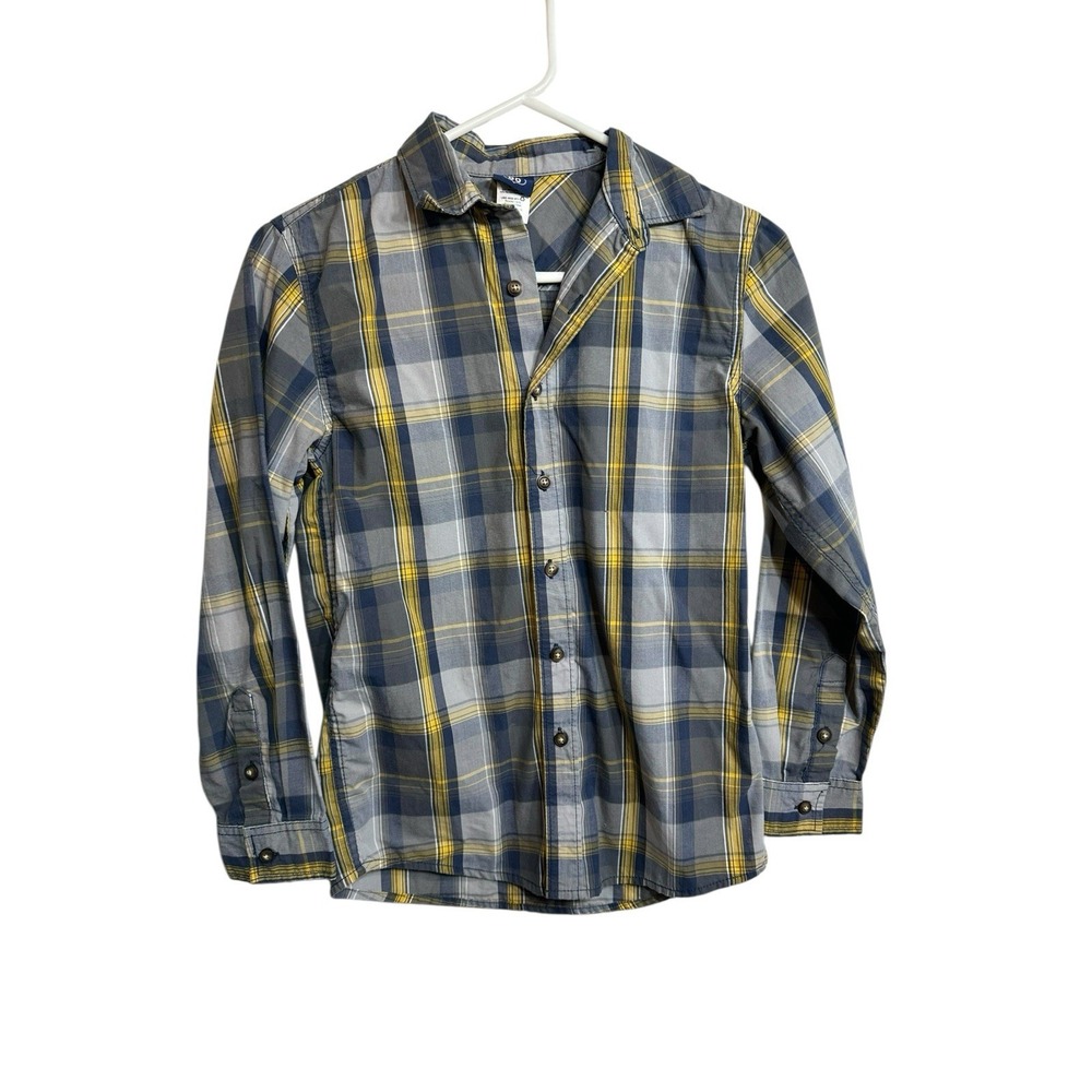 route 66 boys‎ long sleeve button down plaid shirt size large 10 12